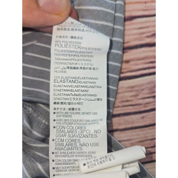 Under Armour Mens HeatGear Polo XXL Gray & White Striped Loose Fit - Picture 6 of 8